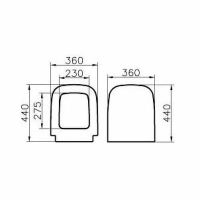 Сиденье для унитаза Vitra S 20 Белое с Микролифтом арт-177-003-009 — фото 4, Сиденья для унитаза