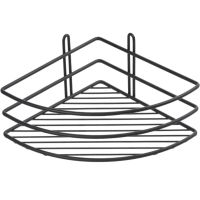 Полка корзина Fixsen угловая Черная арт-FX-710B-1 — фото 1, Полки для ванной и душа