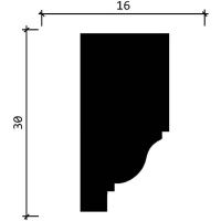 Молдинг Decor-Dizayn 2000x30x16 мм арт-DD609 — фото 4, Молдинги