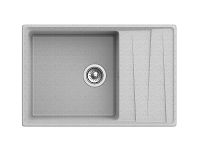 Кухонная мойка GranFest Level GF-ая арт-LV-760L сер — фото 2, Кухонные мойки