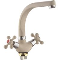 Смеситель для кухни Frap H5408 Светло-бежевый арт-F5408-10 — фото 1, Смесители для кухни