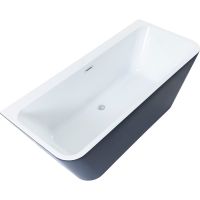 Акриловая ванна Aquanet Family Perfect 13775-MW-MB 170x75 Черная матовая без гидромассажа арт-293081 — фото 1, Акриловые ванны