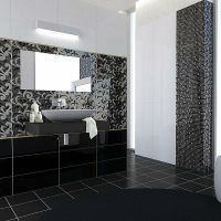 Керамический декор Cedam Lustri Ricciolo Nero 20х50 см арт-DRICC.NERO — фото 2, Керамическая плитка