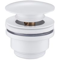 Донный клапан Abber click-clack Белый арт-AF0011W — фото 1, Донные клапаны