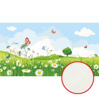 Фреска детская Ortograf Детские 3585 Фактура флок FLK Флизелин (5*2,7) Разноцветный, Бабочки/Пейзаж/Цветы арт-3585 (флок FLK) — фото 1, Фрески