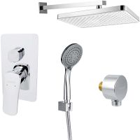 Душевая система Aquatek Вега Хром арт-AQ1072CR — фото 1, Встраиваемые душевые комплекты