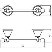 Товар: Полотенцедержатель Migliore Provance Золото арт-17706 - фото 2 Полотенцедержатель Migliore Provance Золото арт-17706 — фото 2, Полотенцедержатели