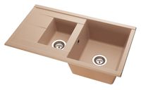 Кухонная мойка Aquaton Делия 87 Латте арт-1A716232DE260 — фото 3, Кухонные мойки