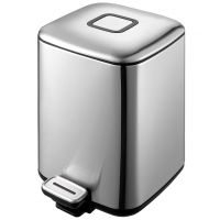 Ведро для мусора WeltWasser Mila MT 9L педальное Матовый Хром арт-10000000885 — фото 1, Мусорные ведра