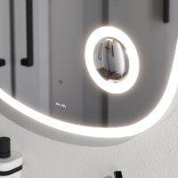 Зеркало AM.PM Func 65 с подсветкой с увеличением с ИК-сенсорным выключателем арт-M8FMOX0653SA — фото 4, Зеркала в ванную комнату