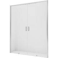 Душевая дверь New Trendy Prime Chrome 200 профиль Хром стекло прозрачное арт-D-0340A — фото 1, Раздвижные душевые двери