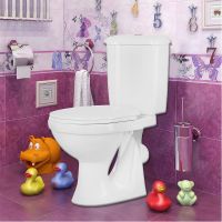 Унитаз компакт Оскольская Керамика Суперкомпакт Стандарт с бачком и сиденьем арт-44901130022 — фото 4, Напольные унитазы