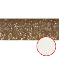 Фреска Ortograf Silver&Gold 32807 Фактура флок FLK Флизелин (7,25*2,7) Коричневый, Цветы/Птицы арт-32807 (флок FLK) — фото 1, Фрески