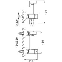 Гигиенический душ со смесителем Splenka Сатин арт-S99.51.05 — фото 3, Гигиенические души