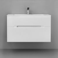 Тумба под раковину Jorno Modul 100 подвесная Белый глянец арт-Mоl.01.97/P/W — фото 3, Тумбы под раковину