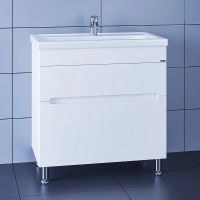 Тумба под раковину СанТа Лондон 80 Белая арт-224007л — фото 3, Тумбы под раковину