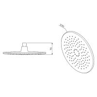 Верхний душ AM.PM Like хром/серый арт-F0580000 — фото 4, Верхние души