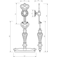 Скребок Migliore Elisabetta Бронза арт-17017 — фото 3, Скребки для душа