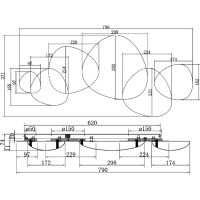 Настенный светильник Maytoni Modern Jack-stone Золото арт-MOD314WL-L13G3K — фото 5, Бра