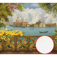 Фреска Ortograf Венеция 5341 Фактура бархат FX Флизелин (3*2,7) Разноцветный, Город/Пейзаж арт-5341 (бархат FX) — фото 1, Фрески