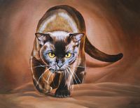 Фреска Ortograf Животные 8240 Фактура бархат FX Флизелин (2,2*1,7) Коричневый, Животные/Живопись арт-8240 (бархат FX) — фото 2, Фрески