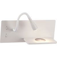 Настенный светильник Crystal Lux Белый арт-CLT 217W Qi+USB WH — фото 2, Бра