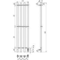 Товар: Электрический полотенцесушитель Point Деметра П3 180x1200 диммер справа Черный арт-PN12832B - фото 5 Электрический полотенцесушитель Point Деметра П3 180x1200 диммер справа Черный арт-PN12832B — фото 5, Электрические полотенцесушители