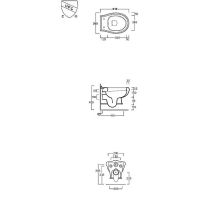 Унитаз Simas Arcade AR841bi rimless подвесной без сиденья арт-AR841birimless — фото 10, Подвесные унитазы