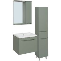 Тумба под раковину Runo Афина 60 подвесная Цемент арт-00-00001205 — фото 4, Тумбы под раковину