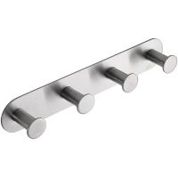 Вешалка для полотенец Bemeta Easy Нержавеющая сталь матовая арт-163106395 — фото 1, Крючки для полотенец