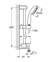 Товар: Душевой гарнитур Grohe Tempesta New Хром арт-27927001 - фото 4 Душевой гарнитур Grohe Tempesta New Хром арт-27927001 — фото 4, Душевые гарнитуры на штанге