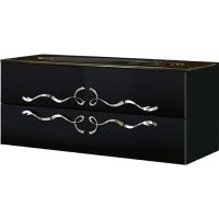 Тумба под раковину Clarberg Due amanti 100 подвесная Черная без ручек арт-DUE0110BLK — фото 1, Тумбы под раковину