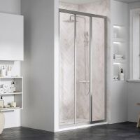 Душевая дверь Ravak Supernova ASDP3-80 профиль Сатин стекло Transparent арт-00V40U02Z1 — фото 3, Раздвижные душевые двери