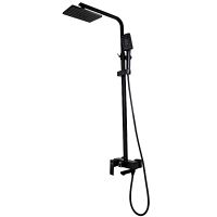 Душевая система Viko Черная матовая арт-V-7740 — фото 1, Душевые стойки