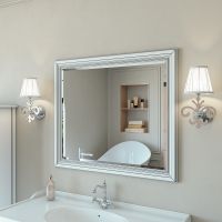 Товар: Зеркало Caprigo Fresco 100 Белое матовое арт-10634-В016 - фото 2 Зеркало Caprigo Fresco 100 Белое матовое арт-10634-В016 — фото 2, Зеркала в ванную комнату