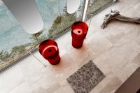 Раковина Abber Kristall 45 Красная арт-AT2701Rubin-H — фото 4, Раковины напольные