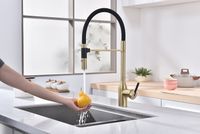 Смеситель для кухни Paulmark Magneto One Светлое брашированное золото арт-Ma213188-SBG — фото 11, Смесители для кухни