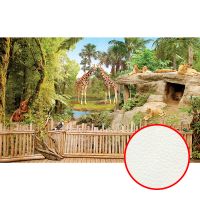 Фреска Ortograf Животные 6581 Фактура флок FLK Флизелин (4,4*2,7) Зеленый/Бежевый, Животные/Пейзаж арт-6581 (флок FLK) — фото 1, Фрески