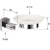 Мыльница Remer Forma Хром арт-FR10CR — фото 2, Мыльницы