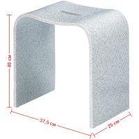 Товар: Стульчик для ванной Geralis Серый с вырезом арт-T-DS-V - фото 4 Стульчик для ванной Geralis Серый с вырезом арт-T-DS-V — фото 4, Сиденья