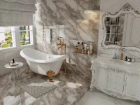 Керамогранит Zibo Fusure Shanghai Marble Gold Glitter 60х120 см арт-G126062G — фото 7, Керамогранит