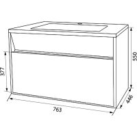 Товар: Тумба с раковиной Iddis Esper 80 подвесная Белая арт-ESP80W0i95K - фото 7 Тумба с раковиной Iddis Esper 80 подвесная Белая арт-ESP80W0i95K — фото 7, Тумбы с раковиной