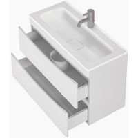 Тумба под раковину Creto Oro 70 подвесная Белая арт-21-W70 — фото 4, Тумбы под раковину