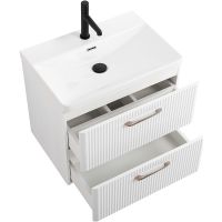 Тумба под раковину BelBagno Due 50 подвесная Bianco Lucido арт-DUE-500-2C-SO-BL-P — фото 4, Тумбы под раковину