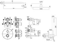 Комплект смесителей Paffoni Light Черный матовый арт-KITLIQ018NO006 — фото 6, Готовые комплекты для ванной комнаты