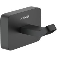 Крючок Aquatek Либра Черный матовый арт-AQ4301MB — фото 1, Крючки для полотенец