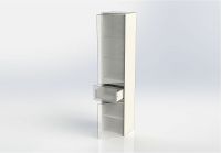 Шкаф пенал Aquanet Йорк 35 R подвесной Белый арт-202095 — фото 5, Пеналы для ванной комнаты