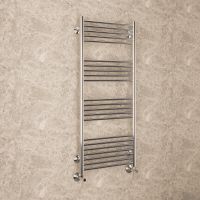 Водяной полотенцесушитель Terminus Аврора П20 500х1000 Хром, нижнее подключение, G 1/2" ВР, с угловым соединением арт-4670078529381 — фото 3, Водяные полотенцесушители