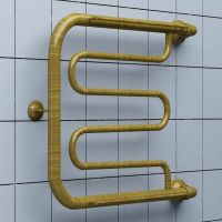 Водяной полотенцесушитель Ника Econ ПМ 60/50 с полкой Бронза арт-ПМ 60/50 бронза — фото 2, Водяные полотенцесушители