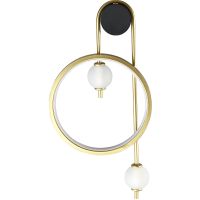 Настенный светильник Crystal Lux Rodrigo AP20W Led Black Gold Белый Золото Черный арт-RODRIGO AP20W LED BLACK/GOLD — фото 1, Бра